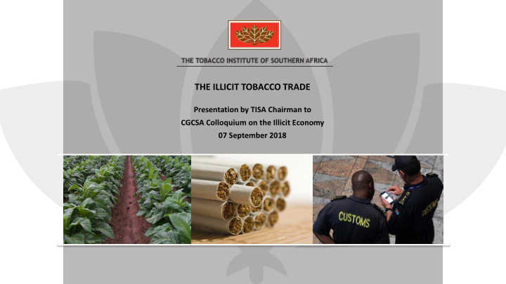national study on the illicit trade and its implications