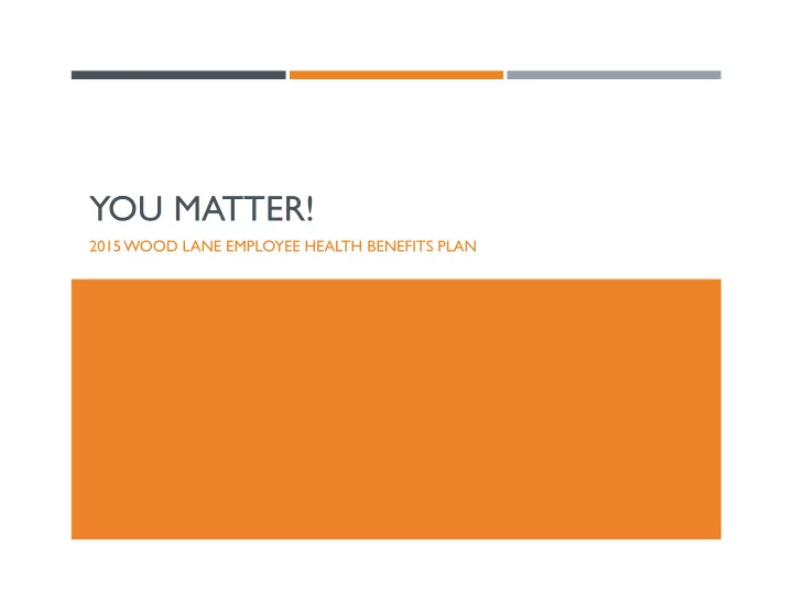 you matter