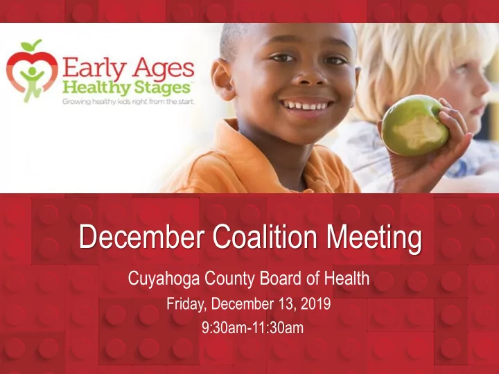december coalition meeting