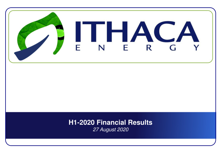 h1 2020 financial results