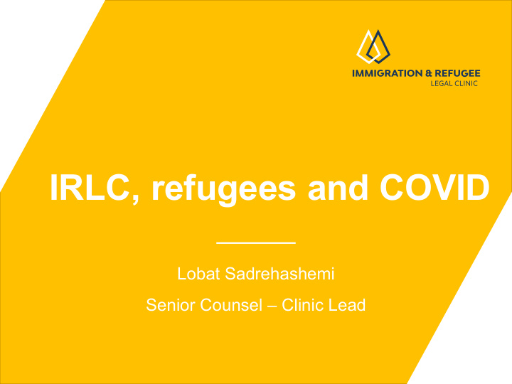 irlc refugees and covid