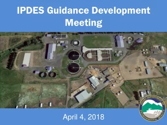 IPDES Guidance Development  Meeting  April 4, 2018  General Housekeeping  Everyone sign in