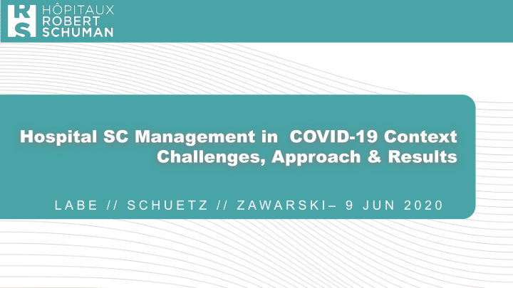 hospital sc management in covid 19 context challenges