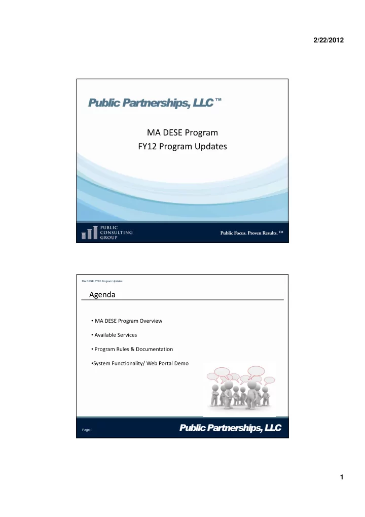 ma dese program fy12 program updates