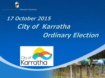 Ordinary Election  Postal Elections  Key dates  Nominating for election  Postal voting