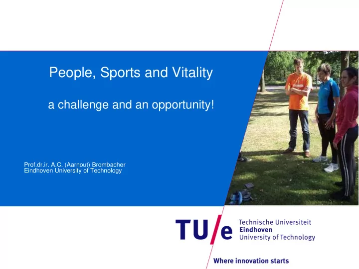 people sports and vitality