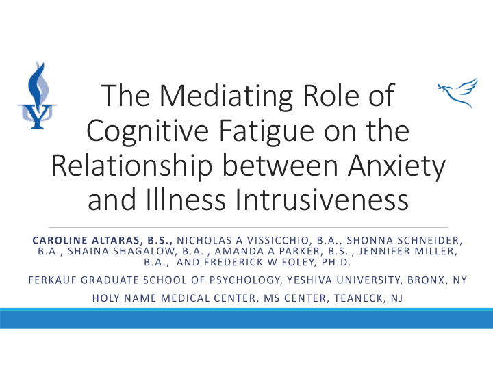 the mediating role of cognitive fatigue on the