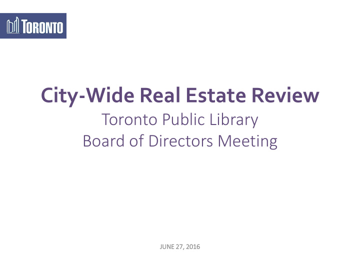 city wide real estate review