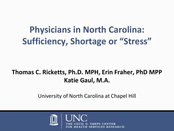 sufficiency shortage or stress