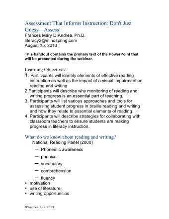 Take-away messages from study  Over the years of the study, only about half of the  students