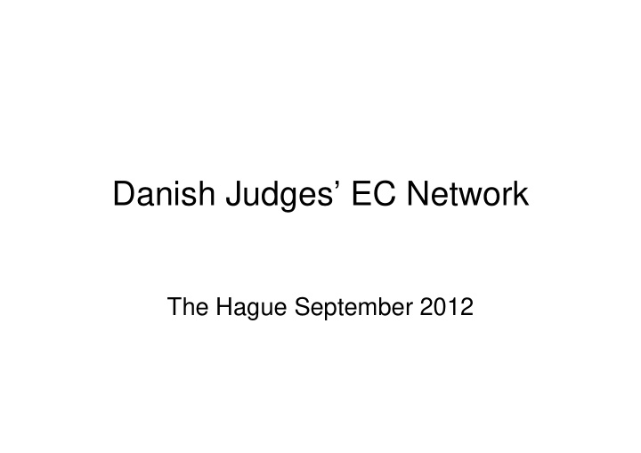 danish judges ec network