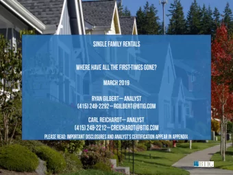 BTIG Single Family Rental Marketing Presentation  03/22/2019  2    We cover 2 companies in the