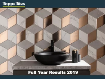 Fu  Full  ll Yea  ear  r Res  esult  ults  s 20  2019  19  Agenda   Overview  Matthew