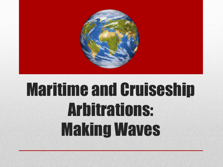 arbitrations