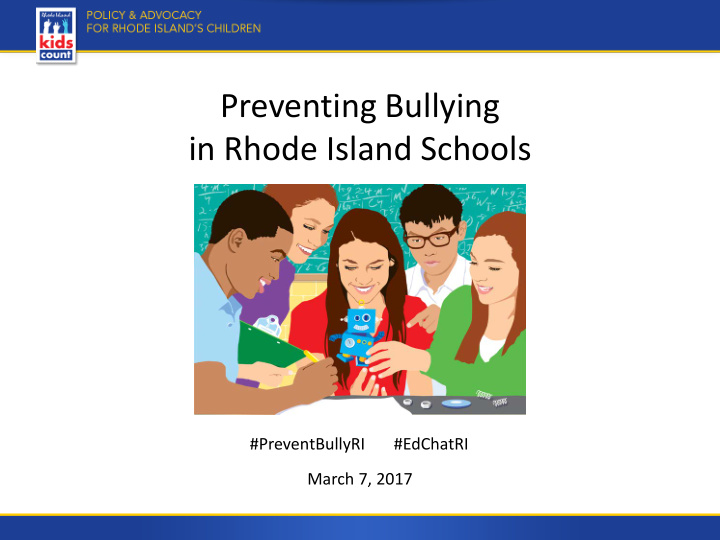 preventing bullying in rhode island schools