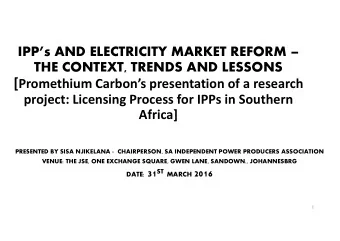CONTENT OF THE PRESENTATION  INTRODUCTION  BREIFLY ON SAIPPA  BRIEFLY ON THE EVOLUTION OF
