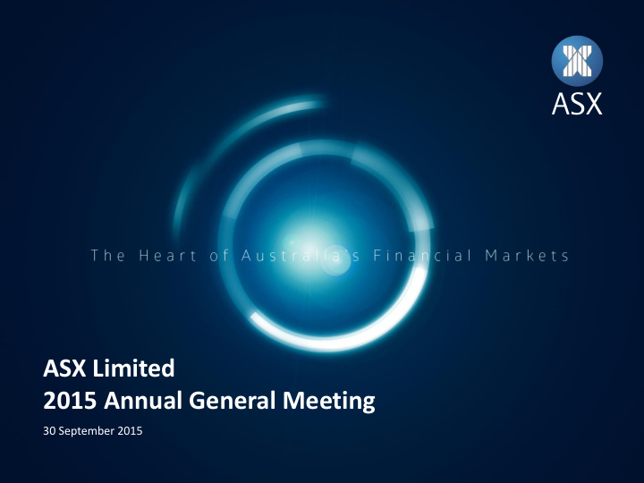 asx limited 2015 annual general meeting