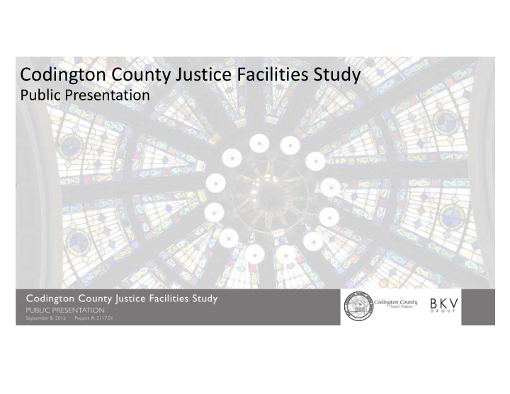 codington county justice facilities study