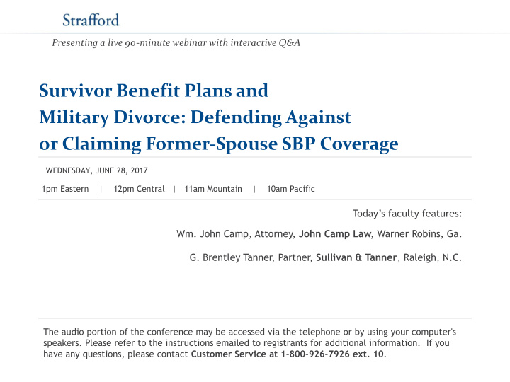 survivor benefit plans and military divorce defending