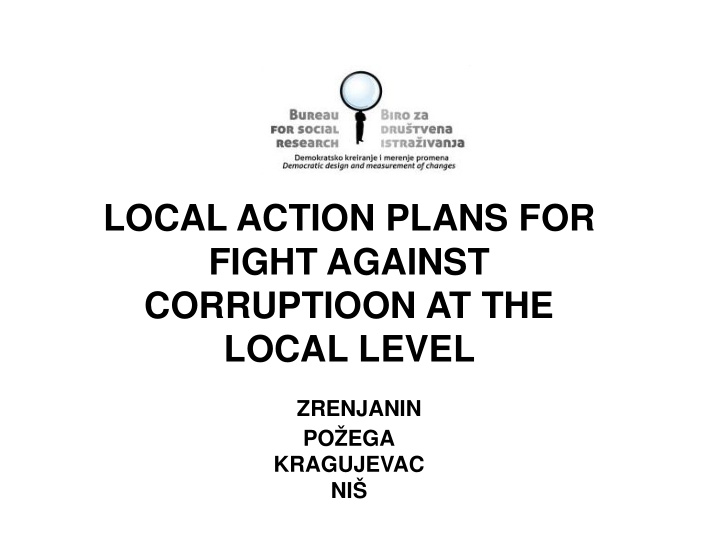 local action plans for fight against fight against