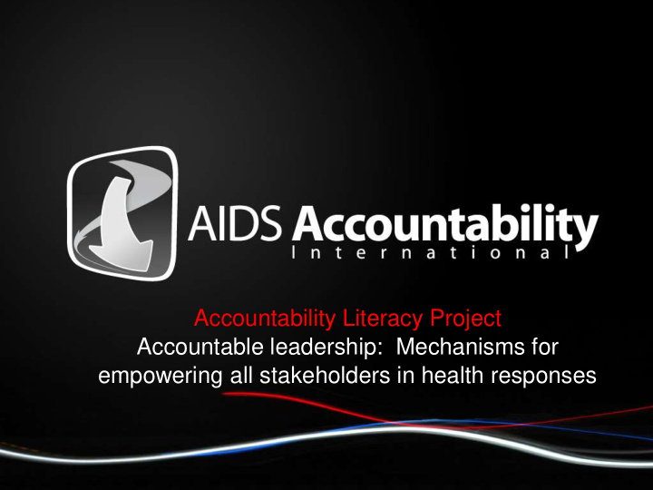 accountability literacy project accountable leadership