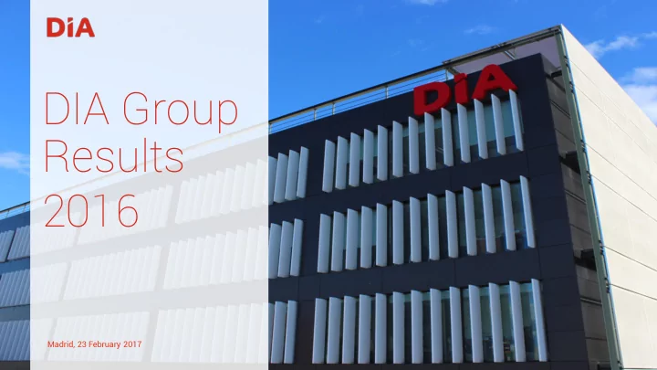 dia group results 2016