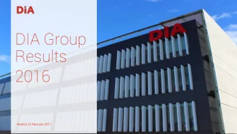 DIA Group  Results  2016  Madrid, 23 February 2017  DIA Group Results 2016  2016 in figures  01  3