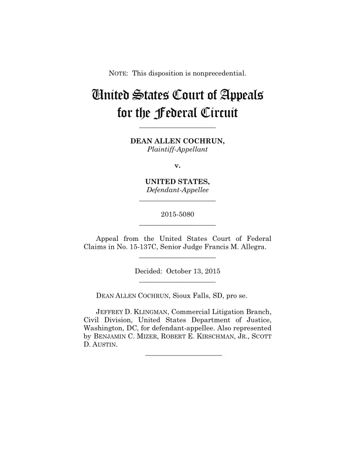 united states court of appeals for the federal circuit