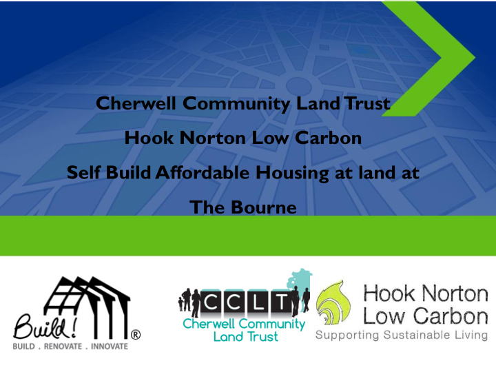 cherwell community land trust hook norton low carbon self