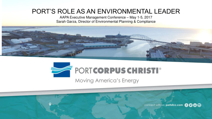 port s role as an environmental leader