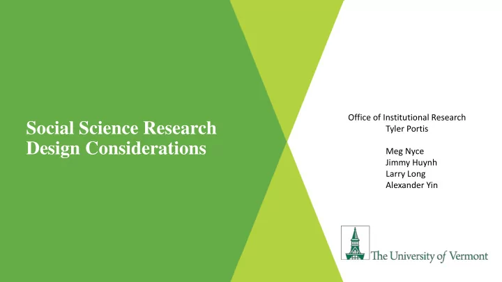 social science research