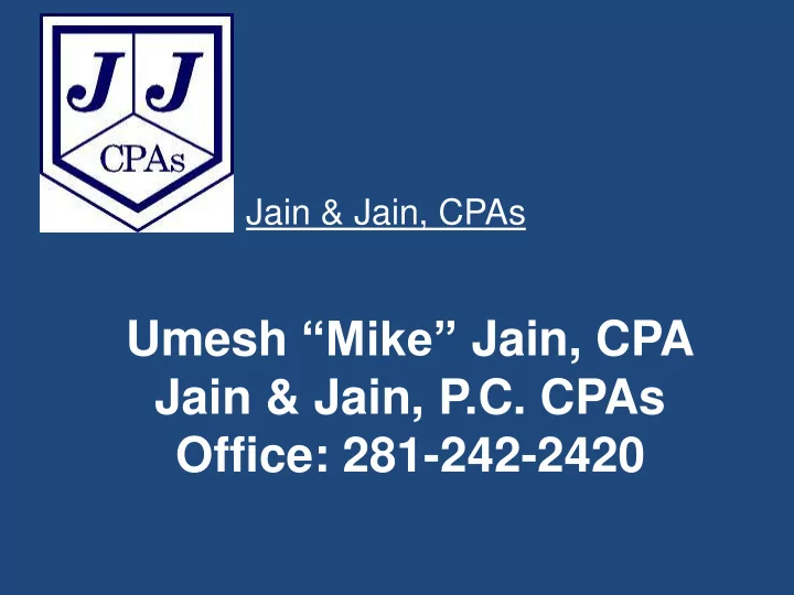 umesh mike jain cpa