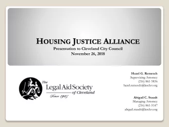 right to legal counsel.  https://www.youtube.com/user/LegalAidCleveland/vid