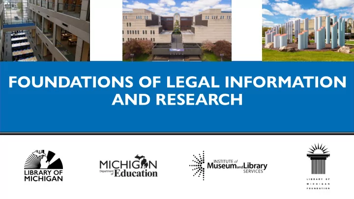 foundations of legal information and research part 2
