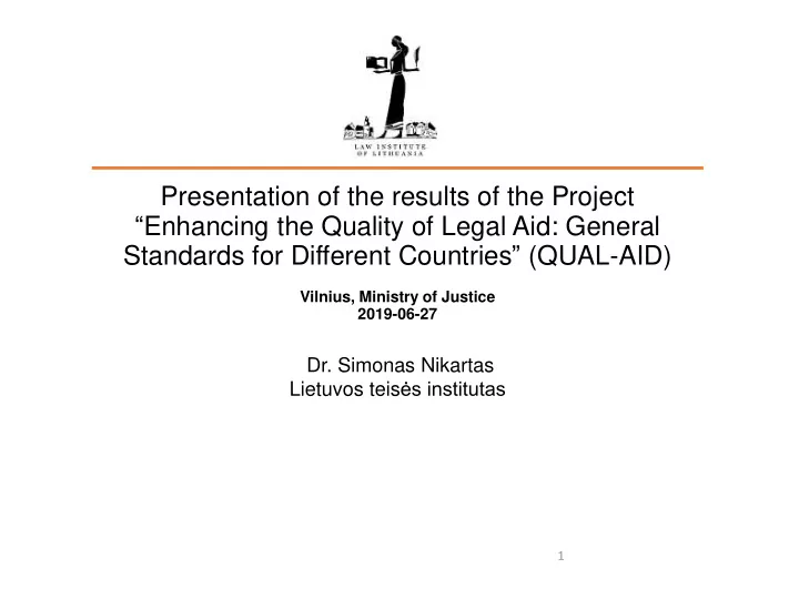 standards for different countries qual aid