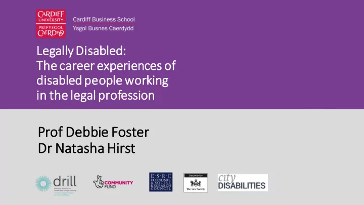 prof debbie foster dr na natas asha hi hirst aims objec