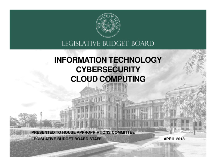 information technology cybersecurity cloud computing