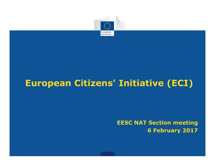 european citizens initiative eci