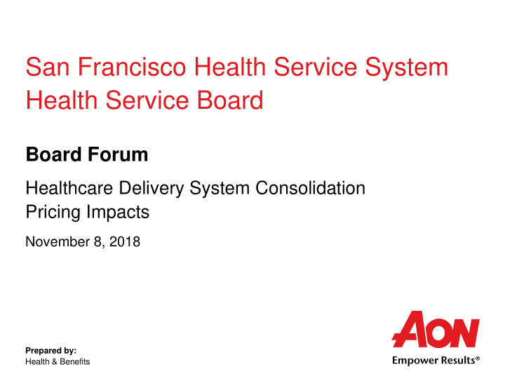 san francisco health service system health service board