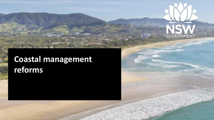 coastal management