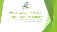 waste water treatment plant location options