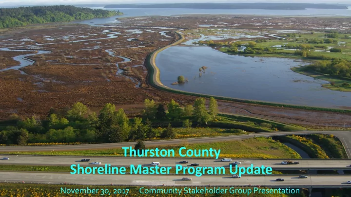 thurston county shoreline master program update