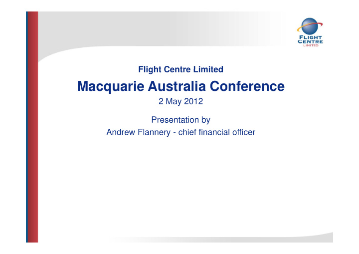 macquarie australia conference
