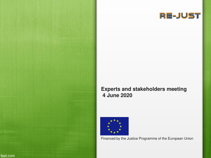 experts and stakeholders meeting 4 june 2020