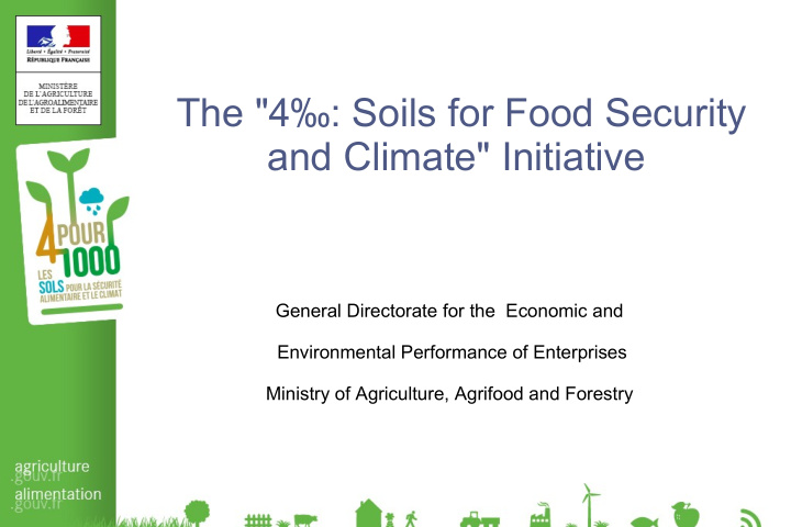the 4 soils for food security and climate initiative
