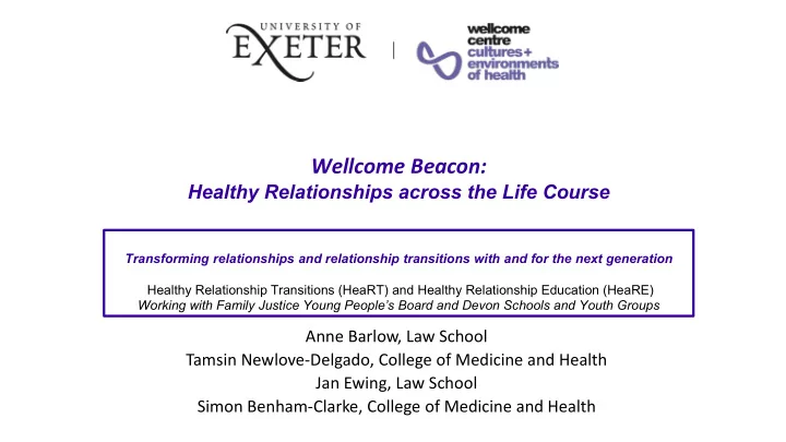 wellcome beacon