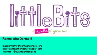 Renee MacDermott  macdermottr@wantaghschools.org  www.wantaghhorizons.weebly.com  Twitter: