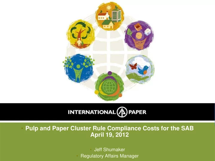 pulp and paper cluster rule compliance costs for the sab