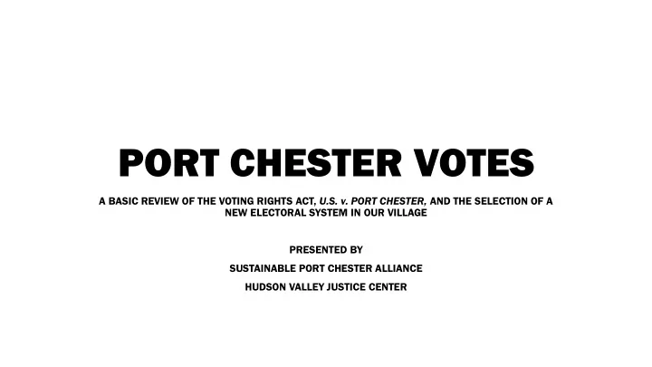 port chester votes