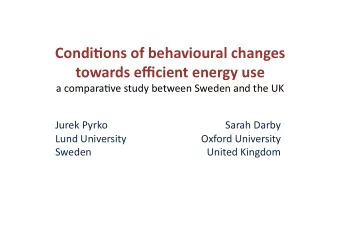 Condi&amp;onsofbehaviouralchanges towardsefficientenergyuse
